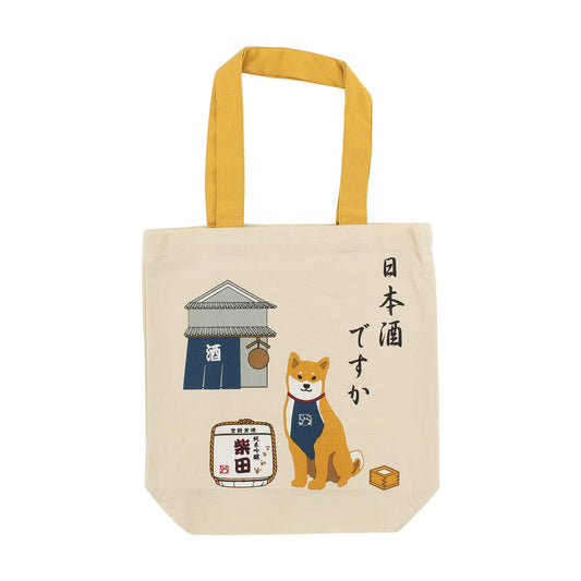 Japanese Shiba Inu and Sake Bar Tote Bag