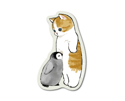 Mofusand Penguin Friend Sticker Small