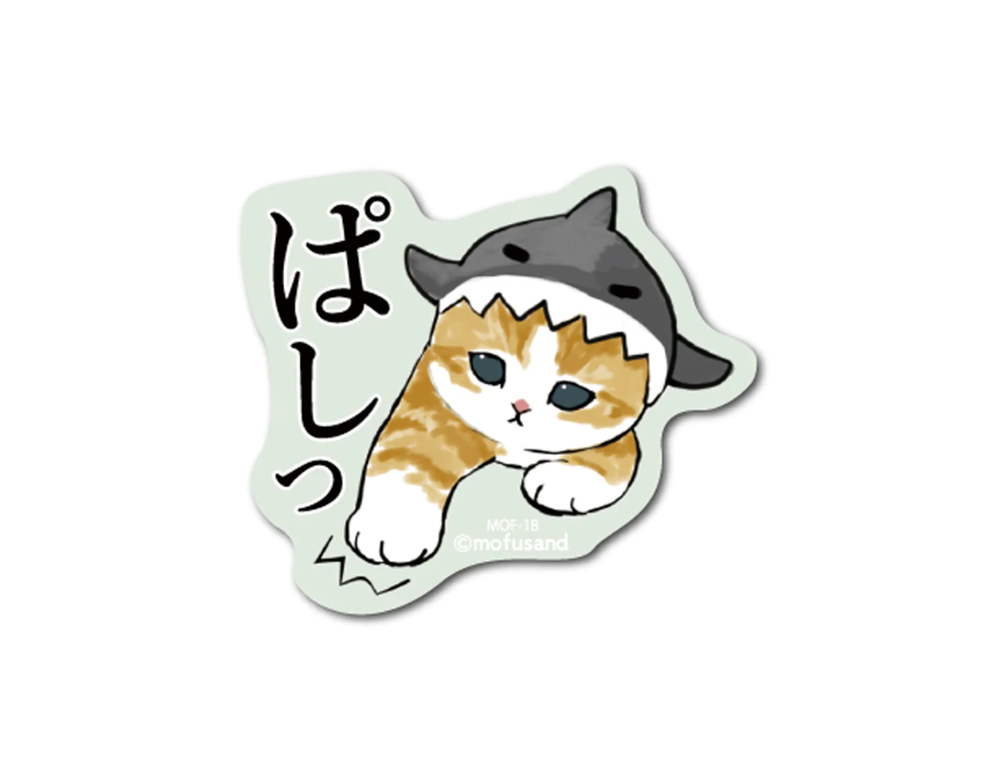 Mofusand Baby Shark Sticker Small