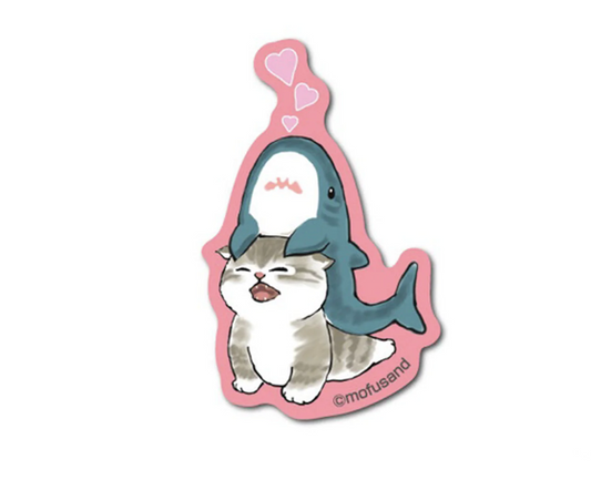 Mofusand Shark Friend Sticker Small