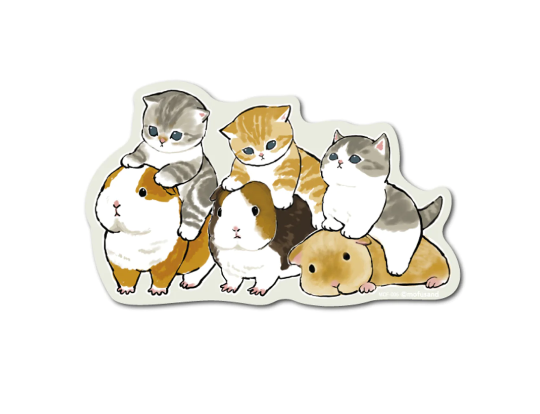 Mofusand Guinea Pigs Sticker