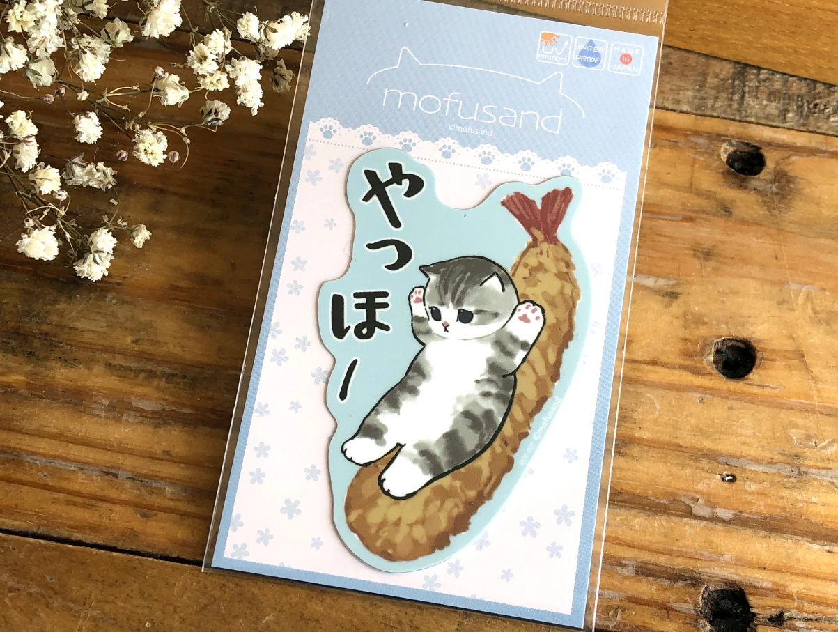 Mofusand Shrimp Slide Sticker