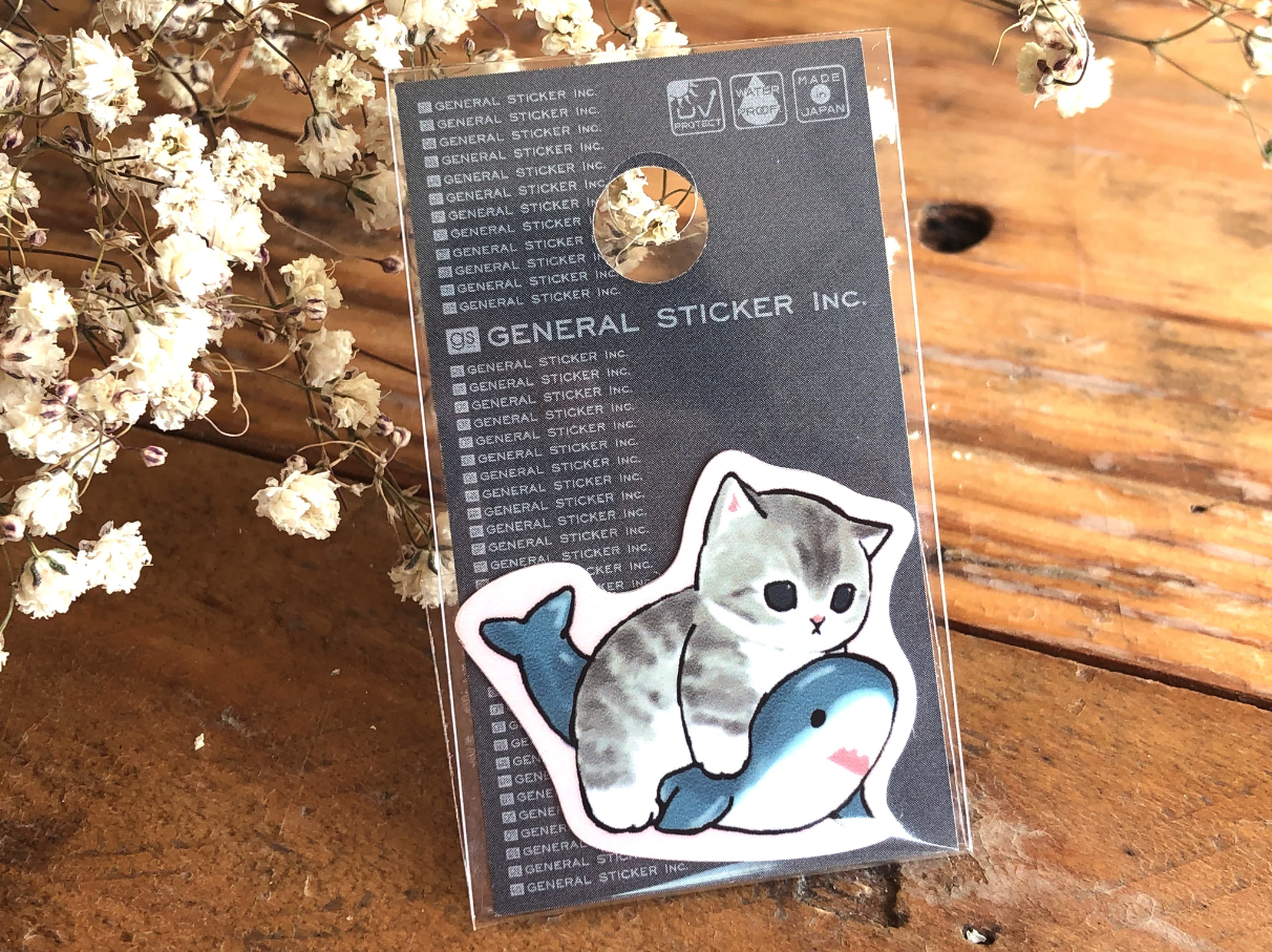 Mofusand Shark Sticker Small