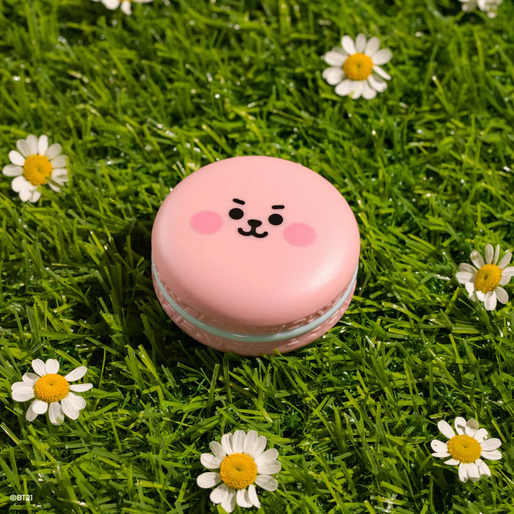 Lip Balm BT21 COOKY Macaron - White Peach (Pink Tinted)