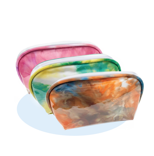 Smell Proof Cosmetic Bag Watercolor Tie Dye - Carbon Filter Technology